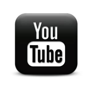 youtube logo black white